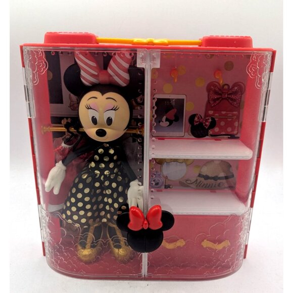 Disney Parks 2020 Minnie Mouse Christmas Poseable Doll Fashion Play Set - Picture 2 of 12